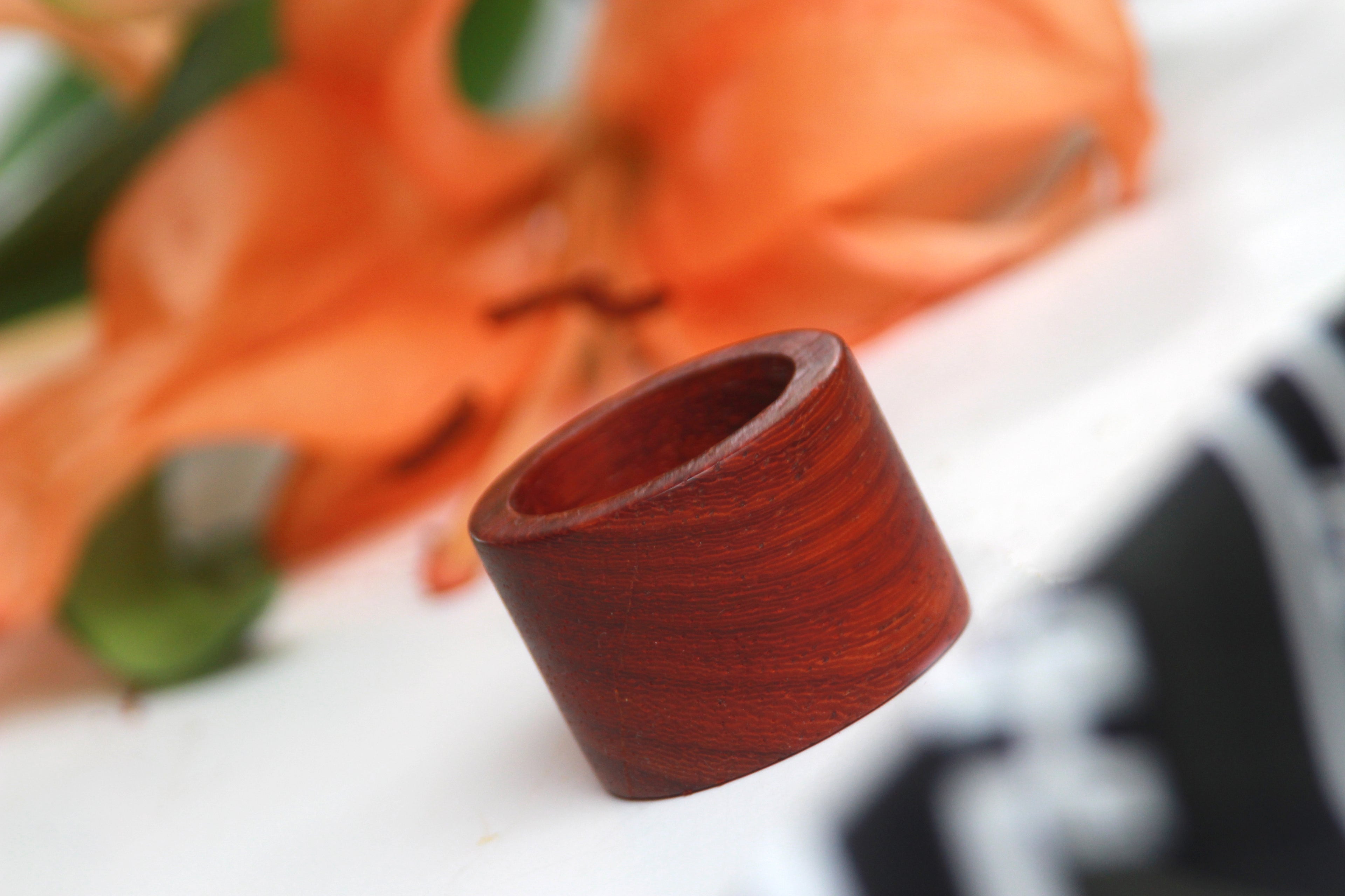 Wood Scarf ring