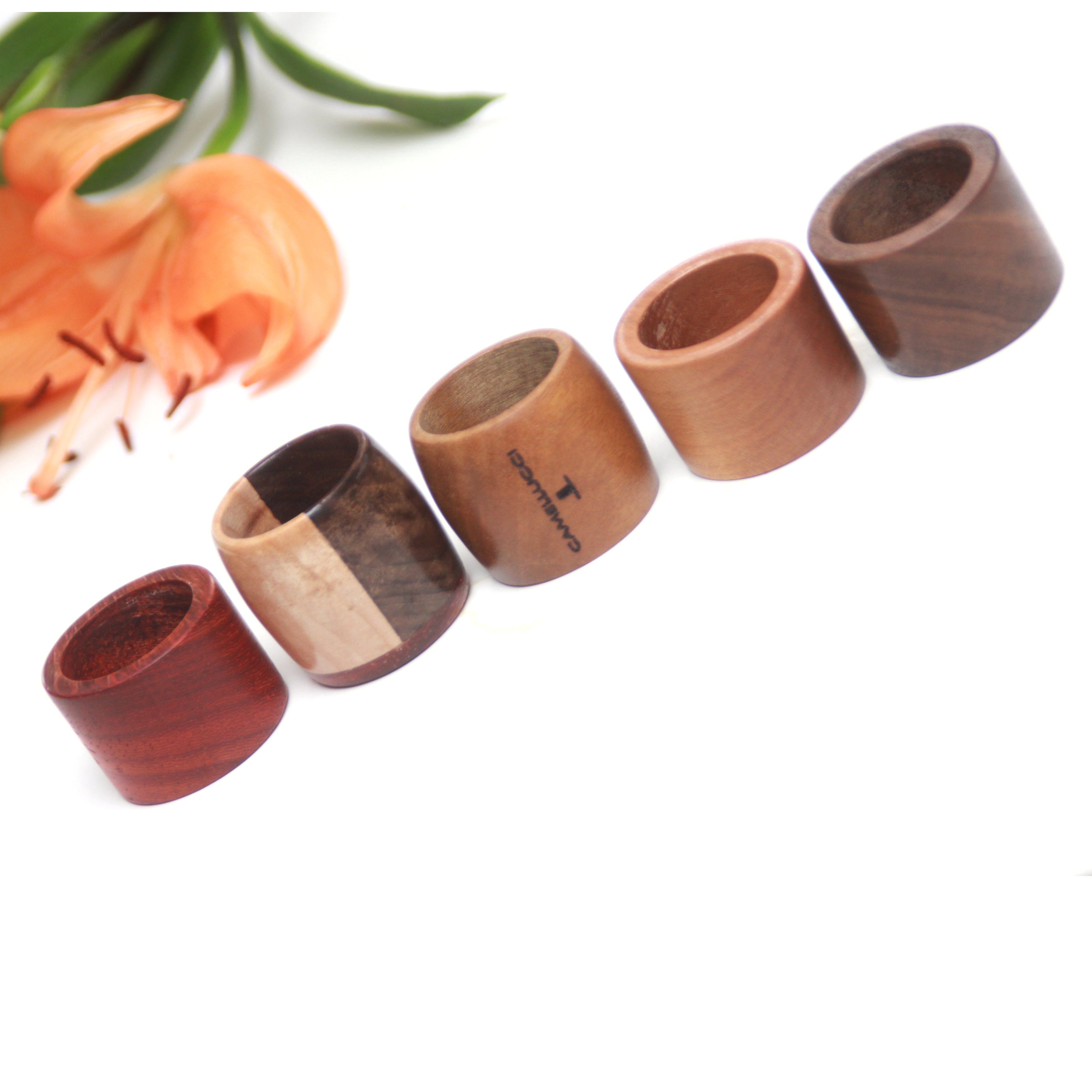 Wood Scarf ring