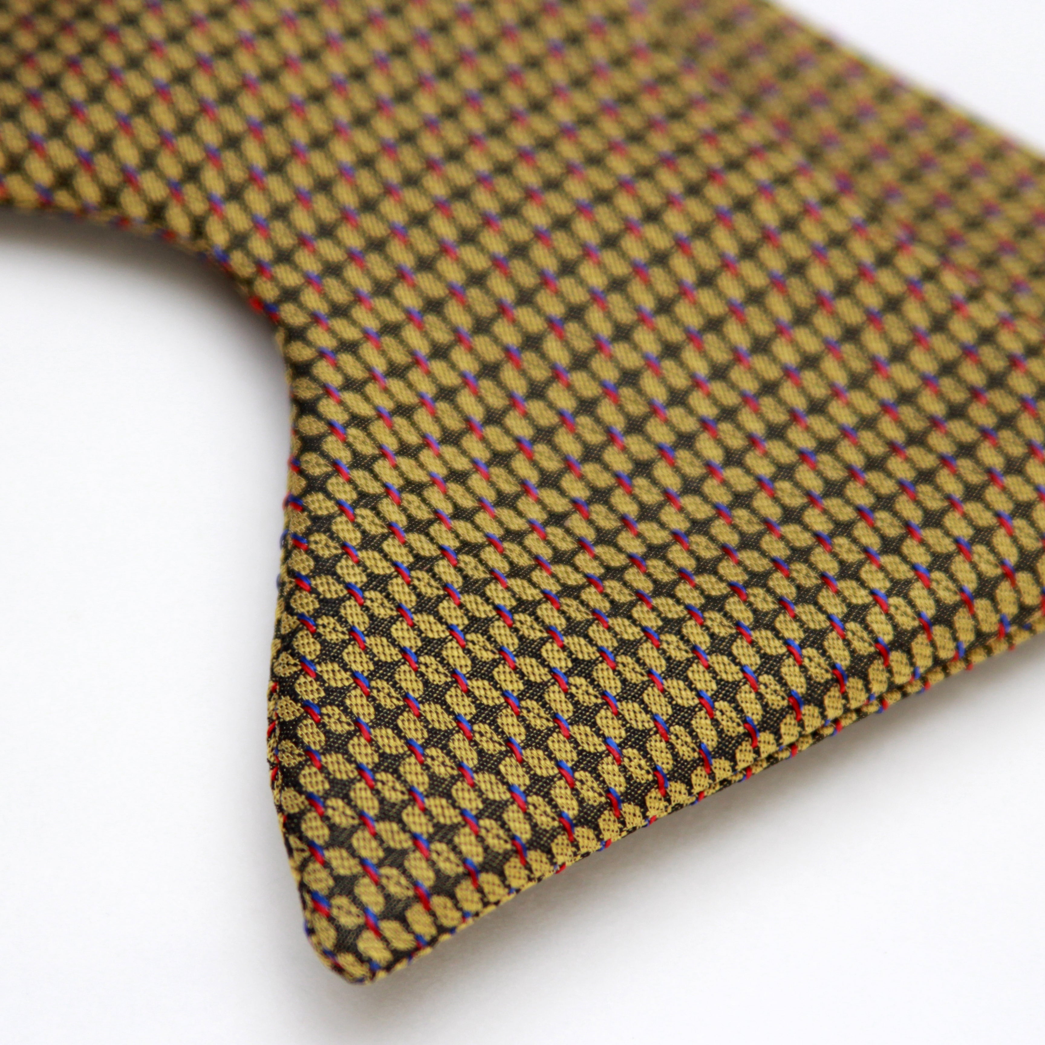 Big Butterfly Bow tie in Mustard Ornament Silk