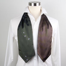 Load image into Gallery viewer, Silk Cravat Ascot Olive Green
