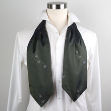 Load image into Gallery viewer, Silk Cravat Ascot Olive Green
