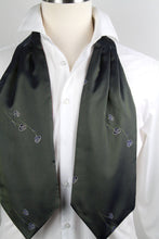 Load image into Gallery viewer, Silk Cravat Ascot Olive Green
