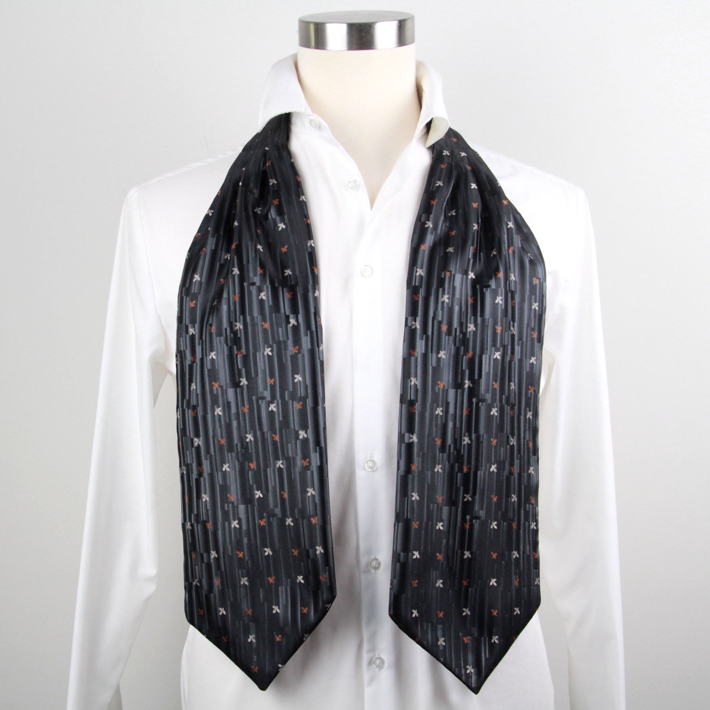 Black Silk Cravat Ascot