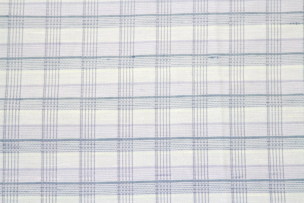 100%silk Woven Plaid Silk Fabric Piece 27" x 25"