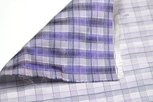 Load image into Gallery viewer, 100%silk Woven Plaid Silk Fabric Piece 27&quot; x 25&quot;
