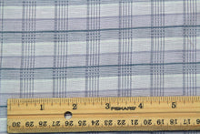 Load image into Gallery viewer, 100%silk Woven Plaid Silk Fabric Piece 27&quot; x 25&quot;
