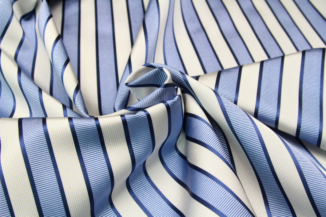 Woven Striped Silk Fabric Piece 27