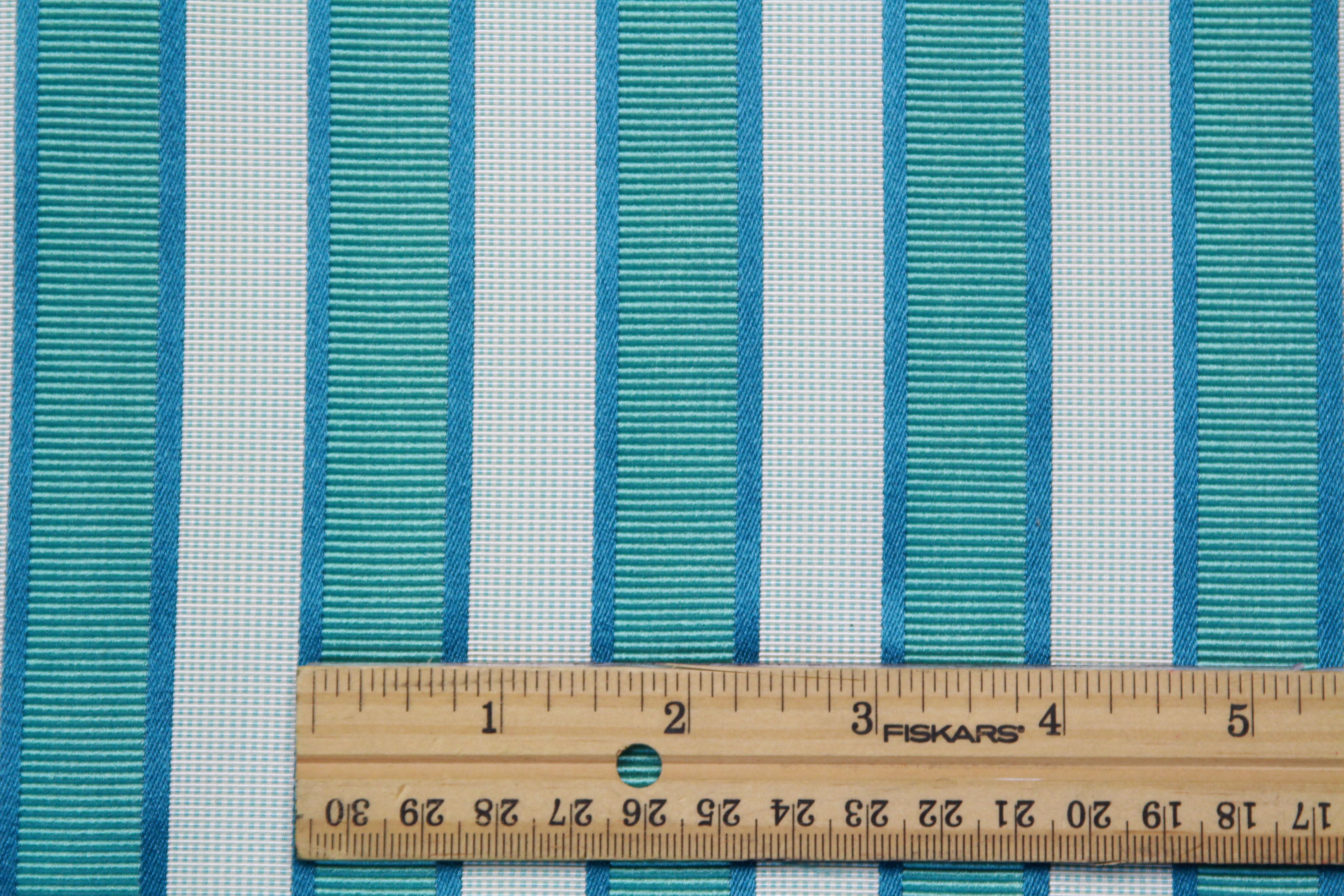 100%silk Woven Striped Silk Fabric Piece 27" x 36"