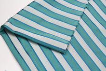Load image into Gallery viewer, 100%silk Woven Striped Silk Fabric Piece 27&quot; x 36&quot;

