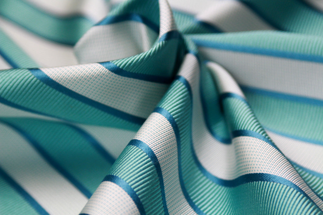 100%silk Woven Striped Silk Fabric Piece 27