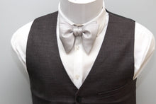 Load image into Gallery viewer, Silver Grey Big Butterfly Bow tie
