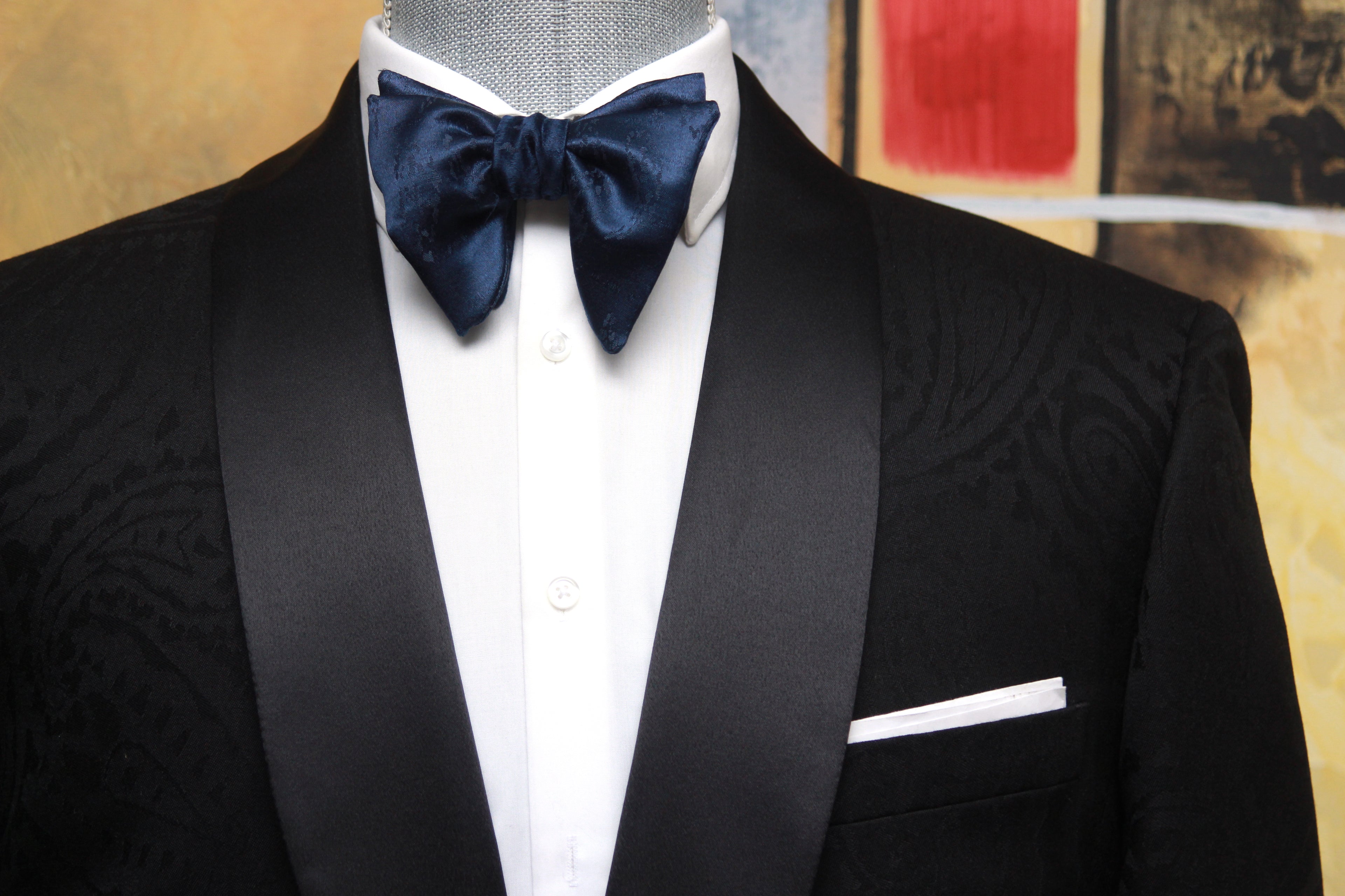 Men's Large Silk Bow Tie