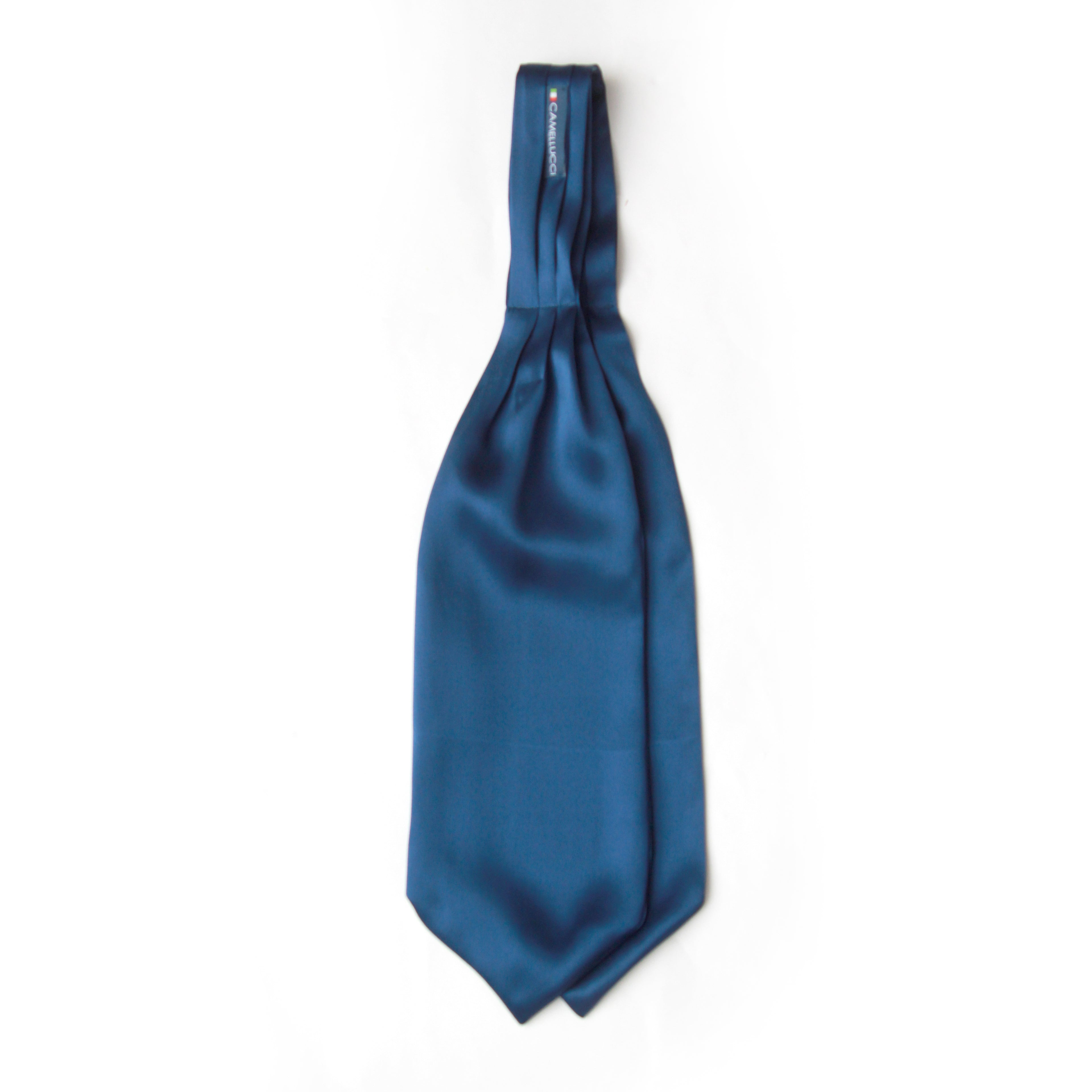Men's Cravat Ascot Blue Navy Solid