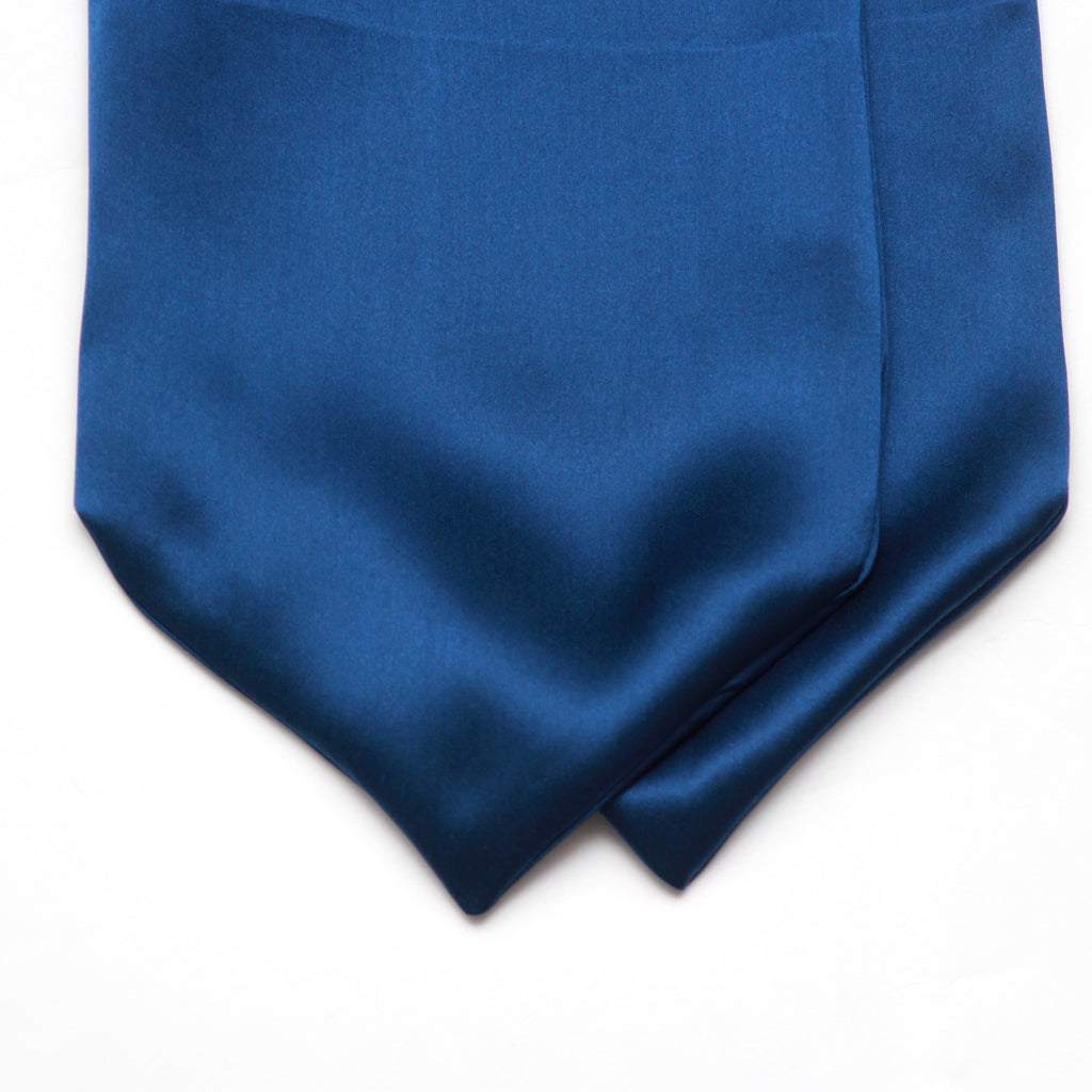 Men's Cravat Ascot Blue Navy Solid