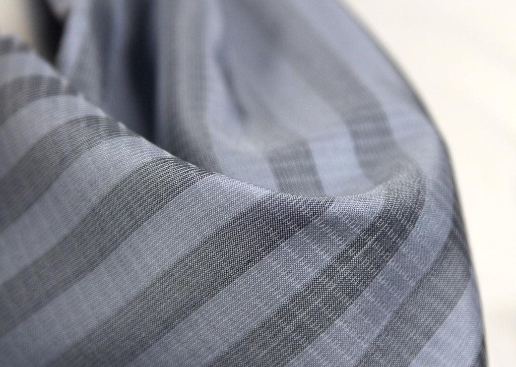 Blue Striped Cravat Ascot Tie