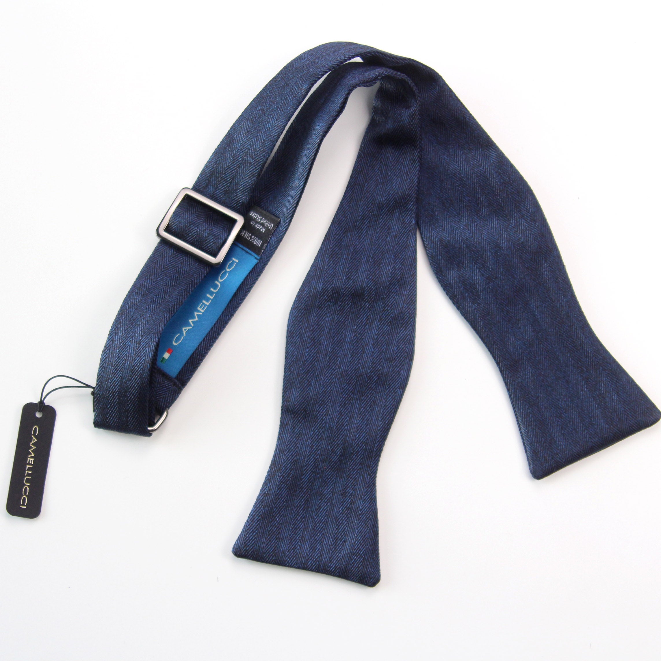 Silk Men's Bow Tie Navy Blue