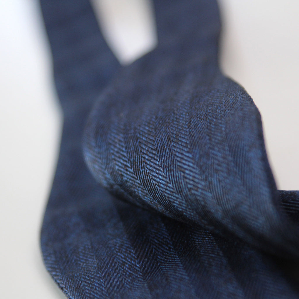 Silk Men's Bow Tie Navy Blue