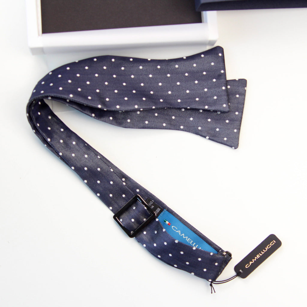 Silk Men's Bow Tie Polka Dot
