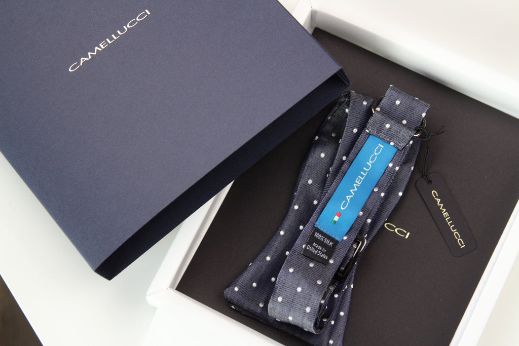 Silk Men's Bow Tie Polka Dot
