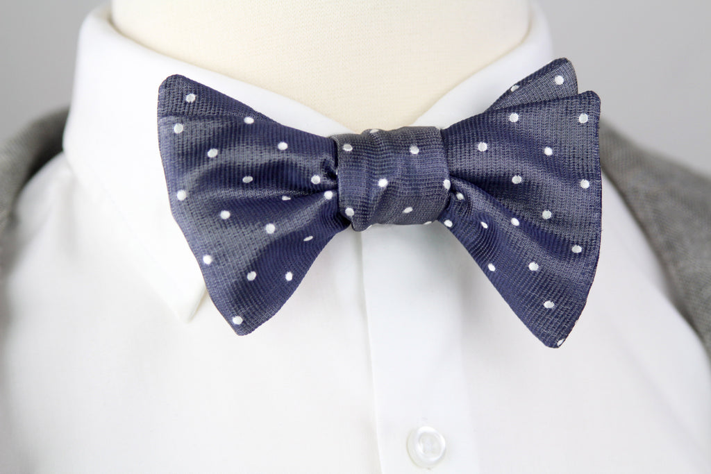 Silk Men's Bow Tie Polka Dot