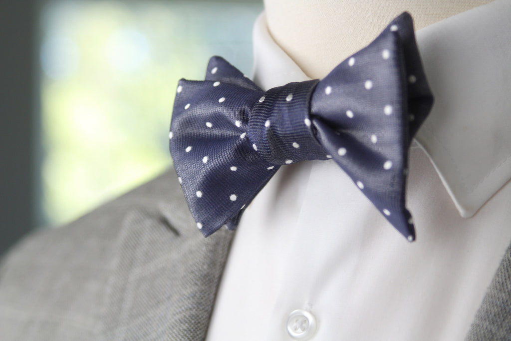 Silk Men's Bow Tie Polka Dot