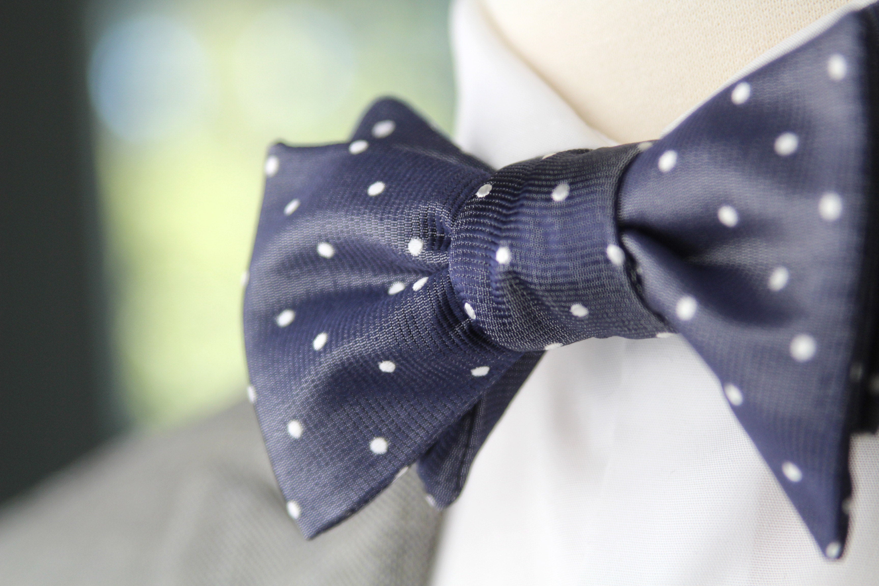 Silk Men's Bow Tie Polka Dot