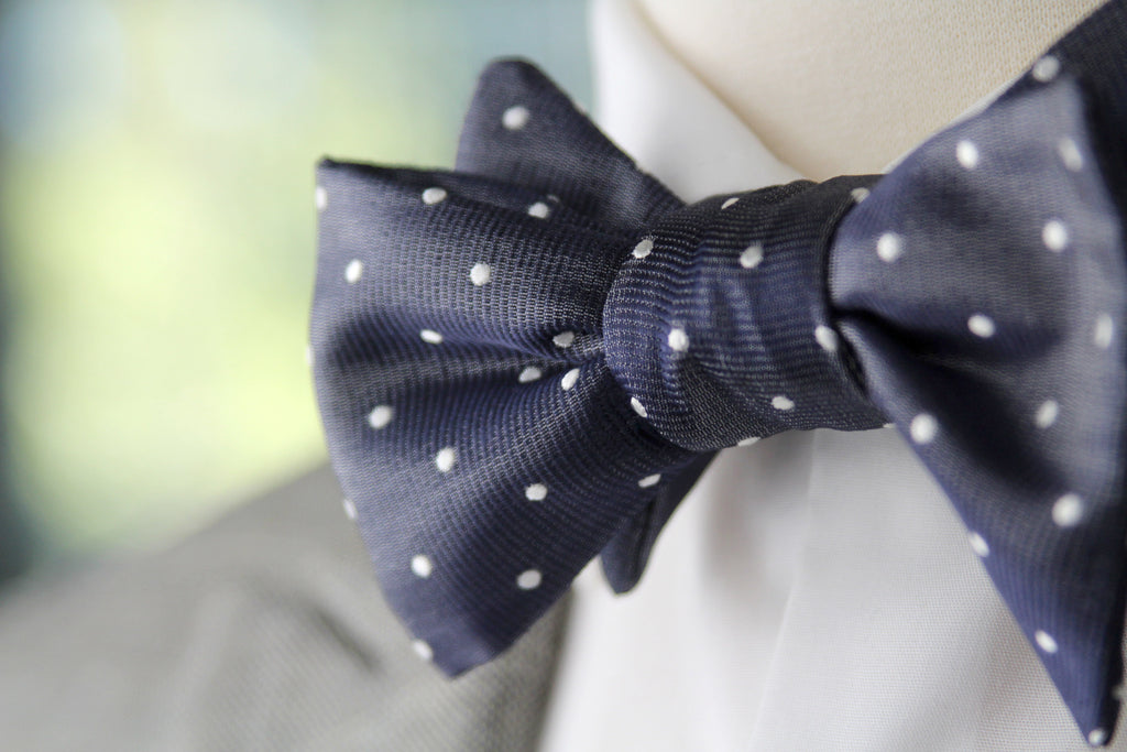 Silk Men's Bow Tie Polka Dot