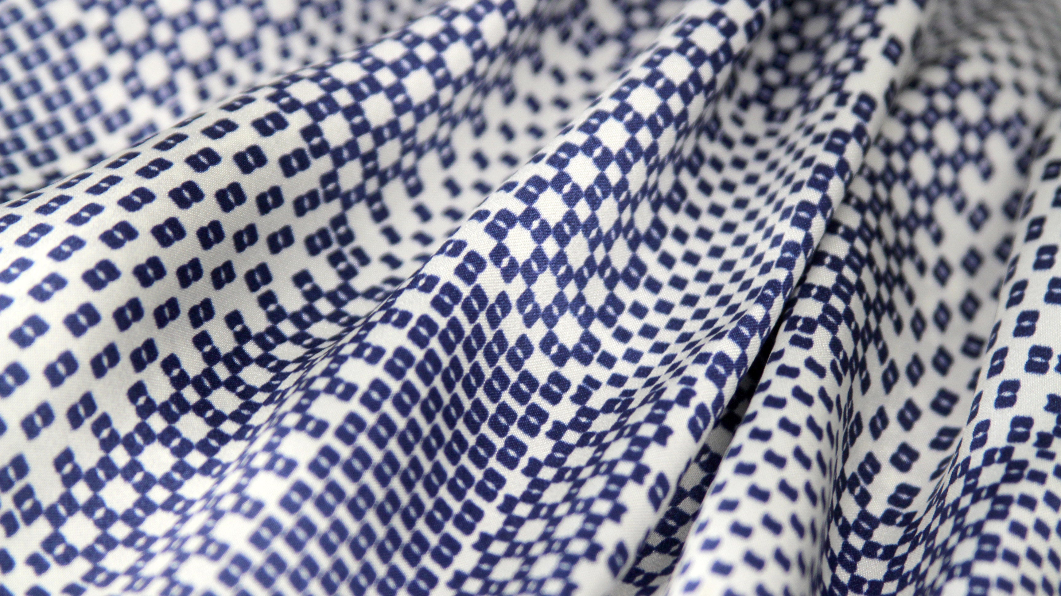 Men's Ascot Cravat LUXURY Blue Ornament Block