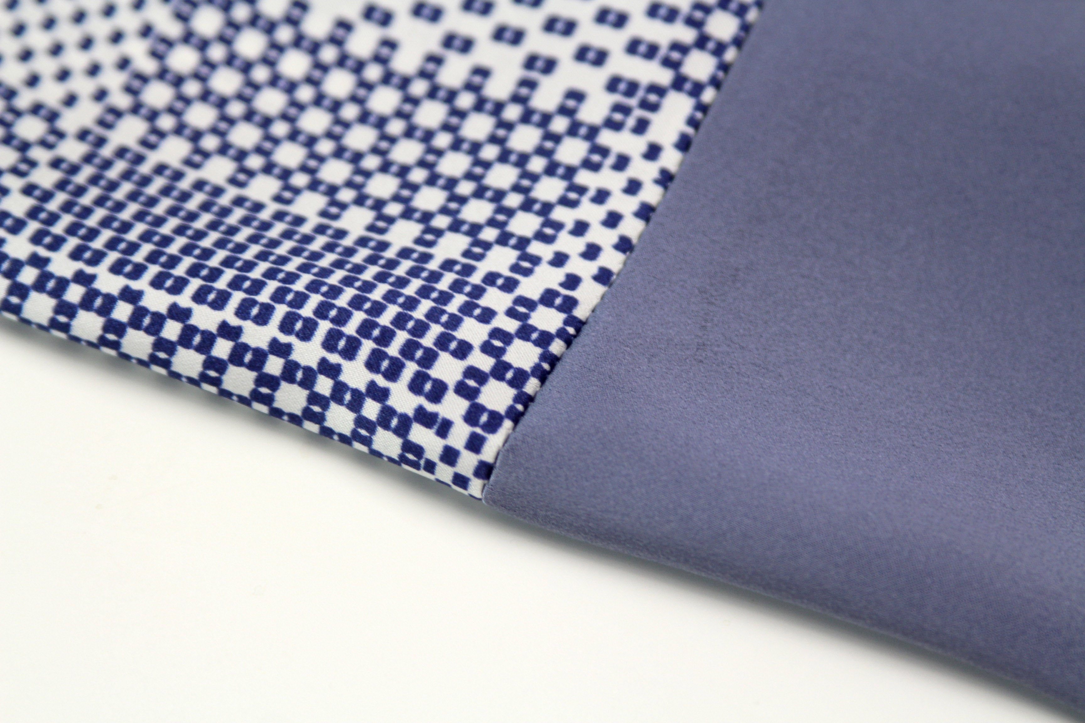 Men's Ascot Cravat LUXURY Blue Ornament Block