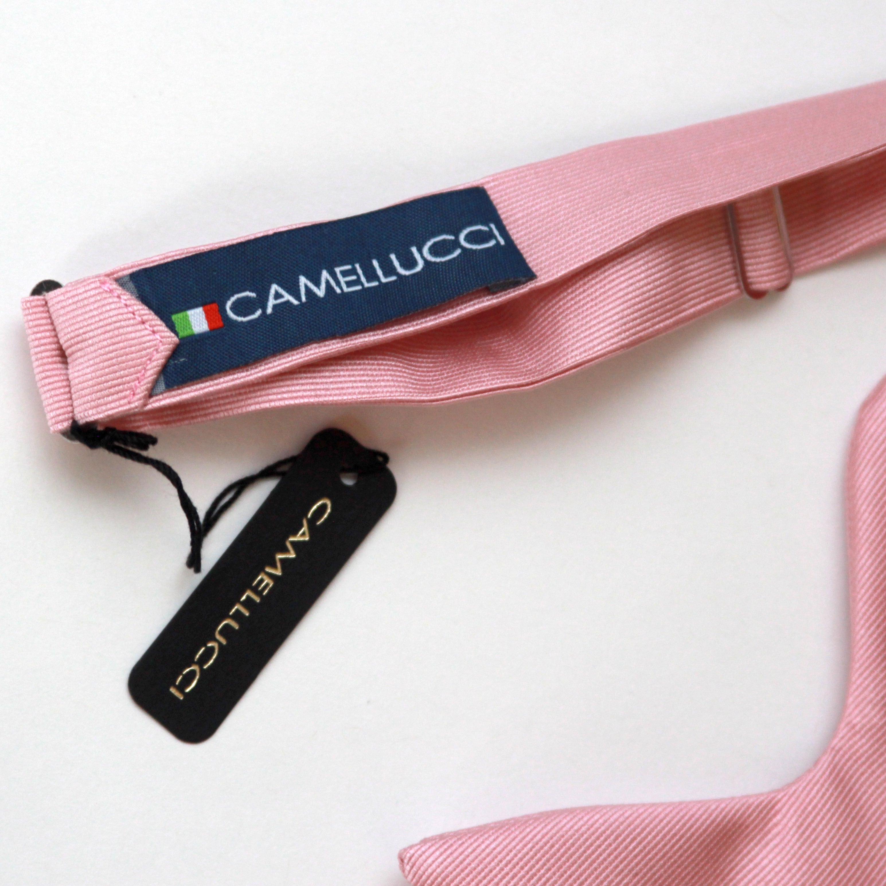 Pink Big Butterfly Silk Bow Tie