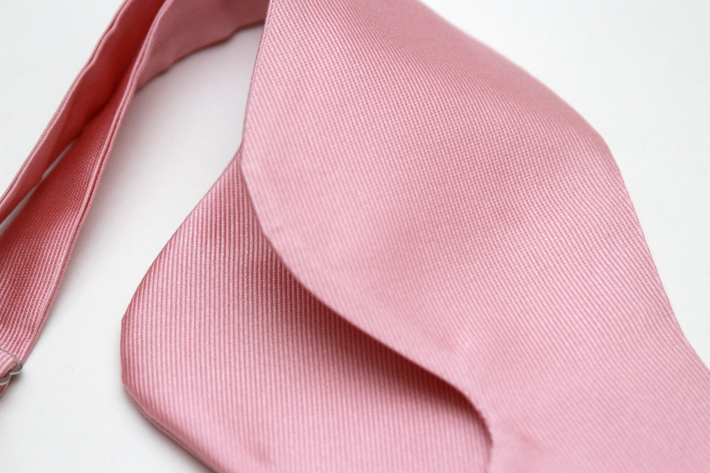 Pink Big Butterfly Silk Bow Tie
