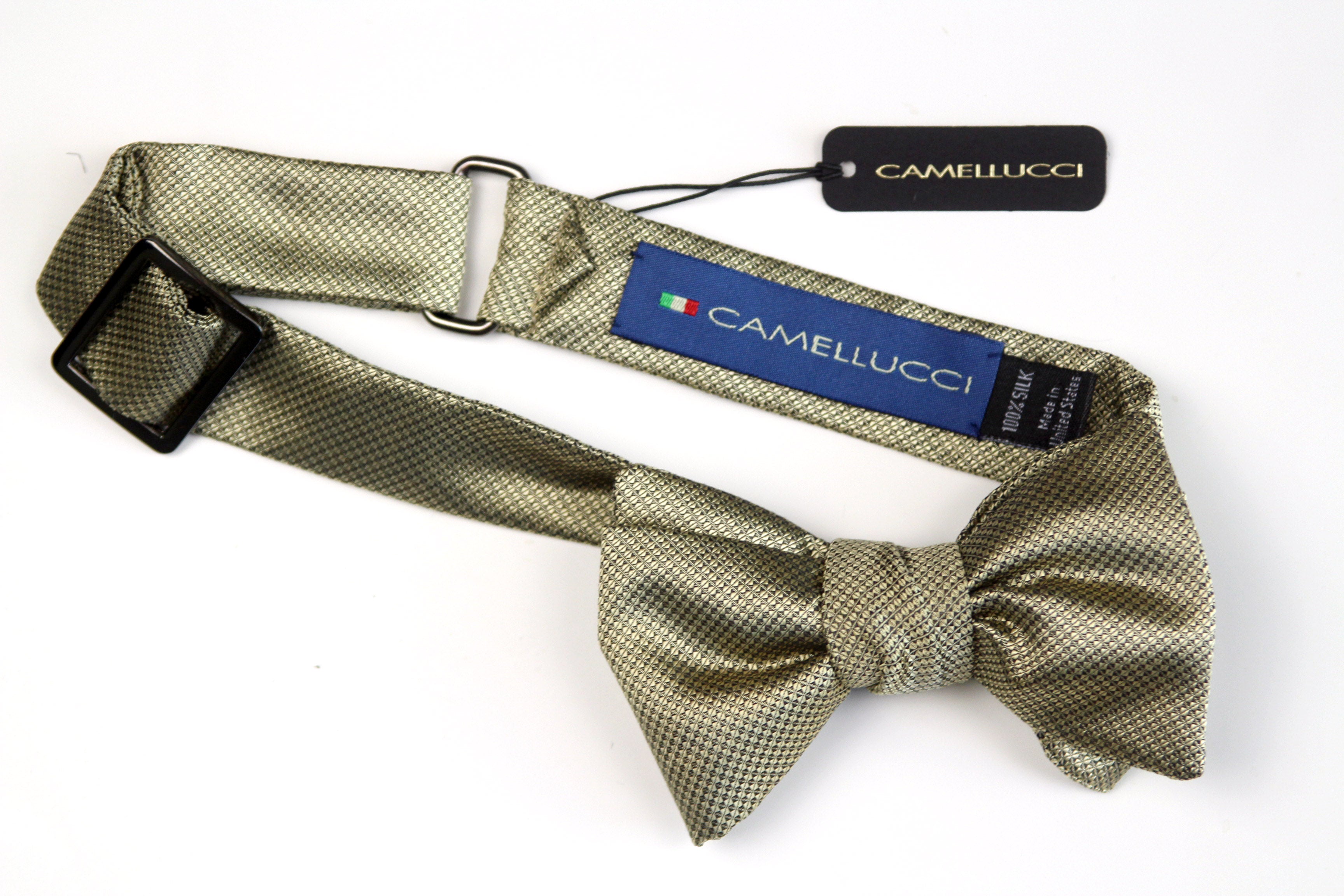 Silk Men's Bow Tie Gold