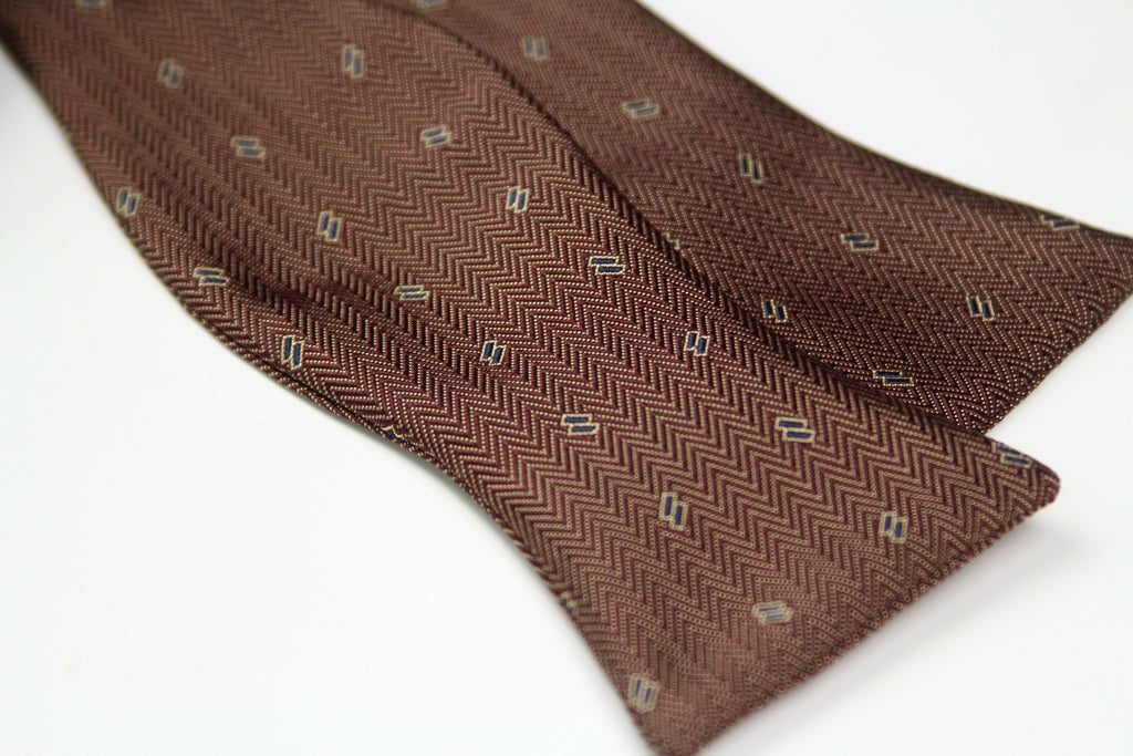 Brown Silk Men's Bow Tie