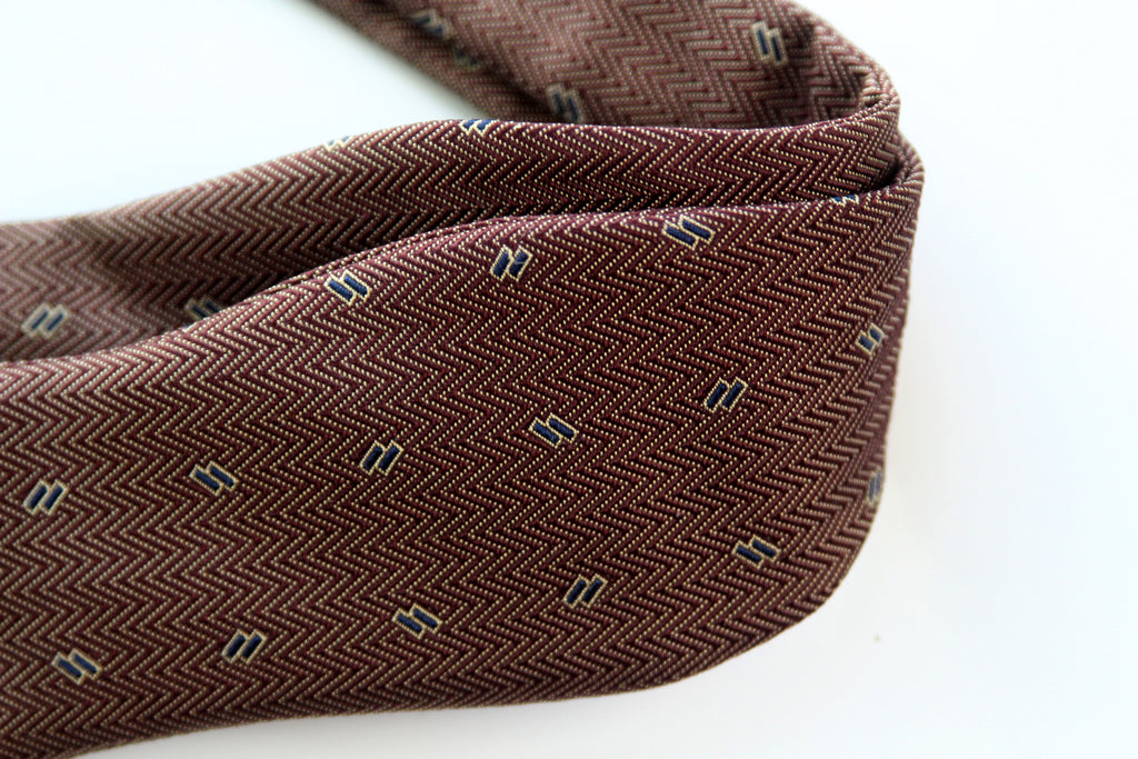 Brown Silk Men's Bow Tie