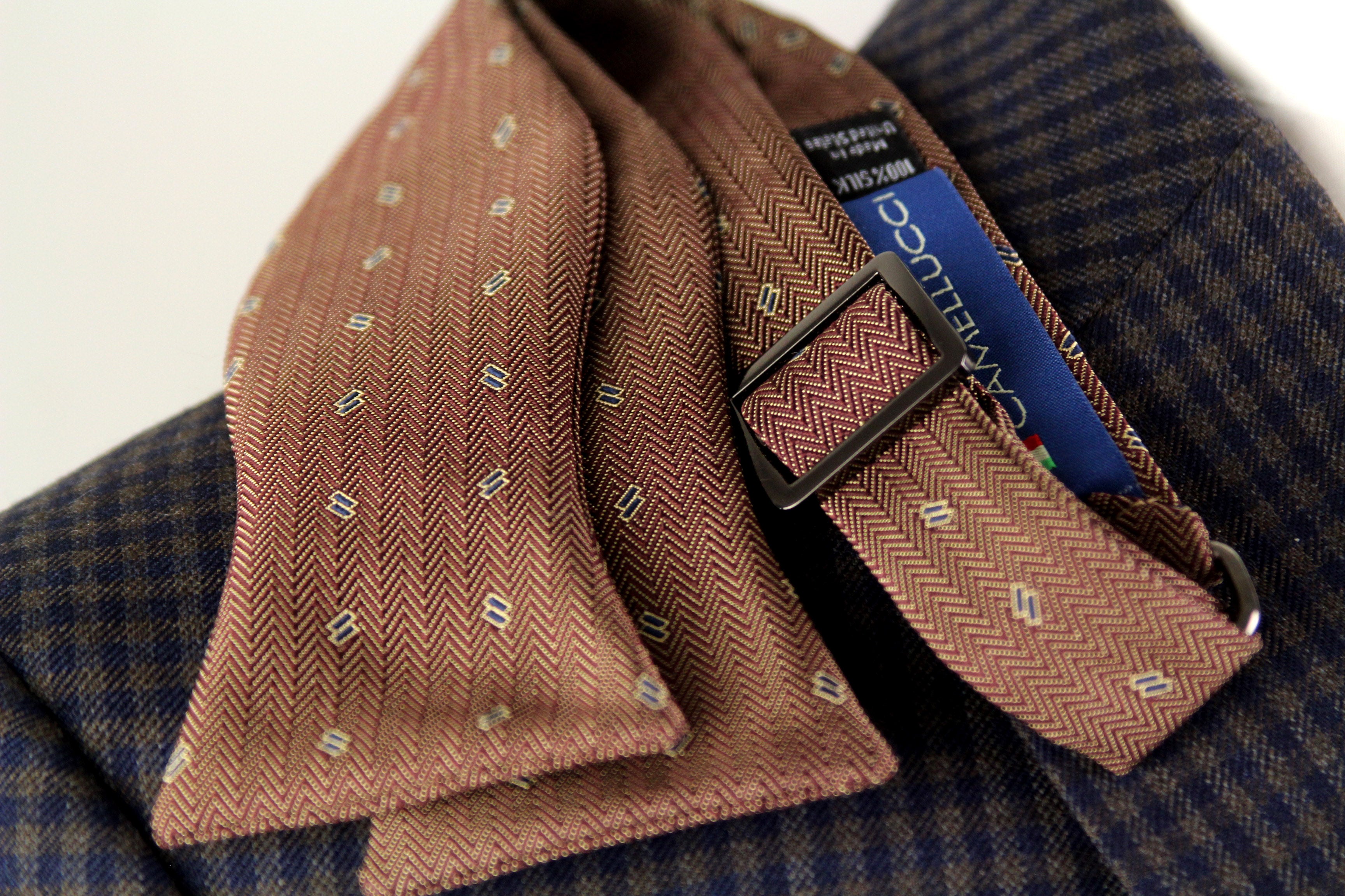 Brown Silk Men's Bow Tie