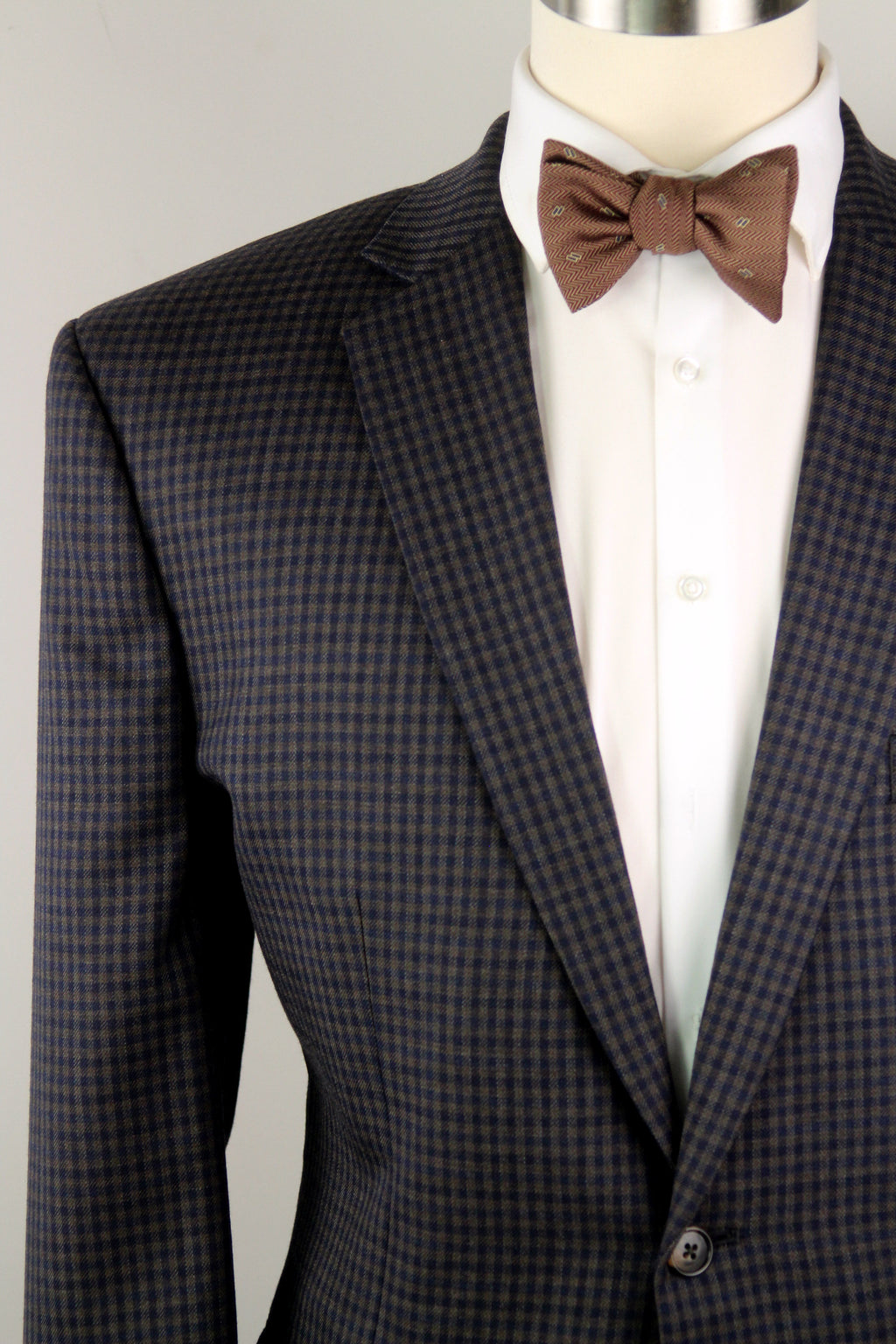 Brown Silk Men's Bow Tie