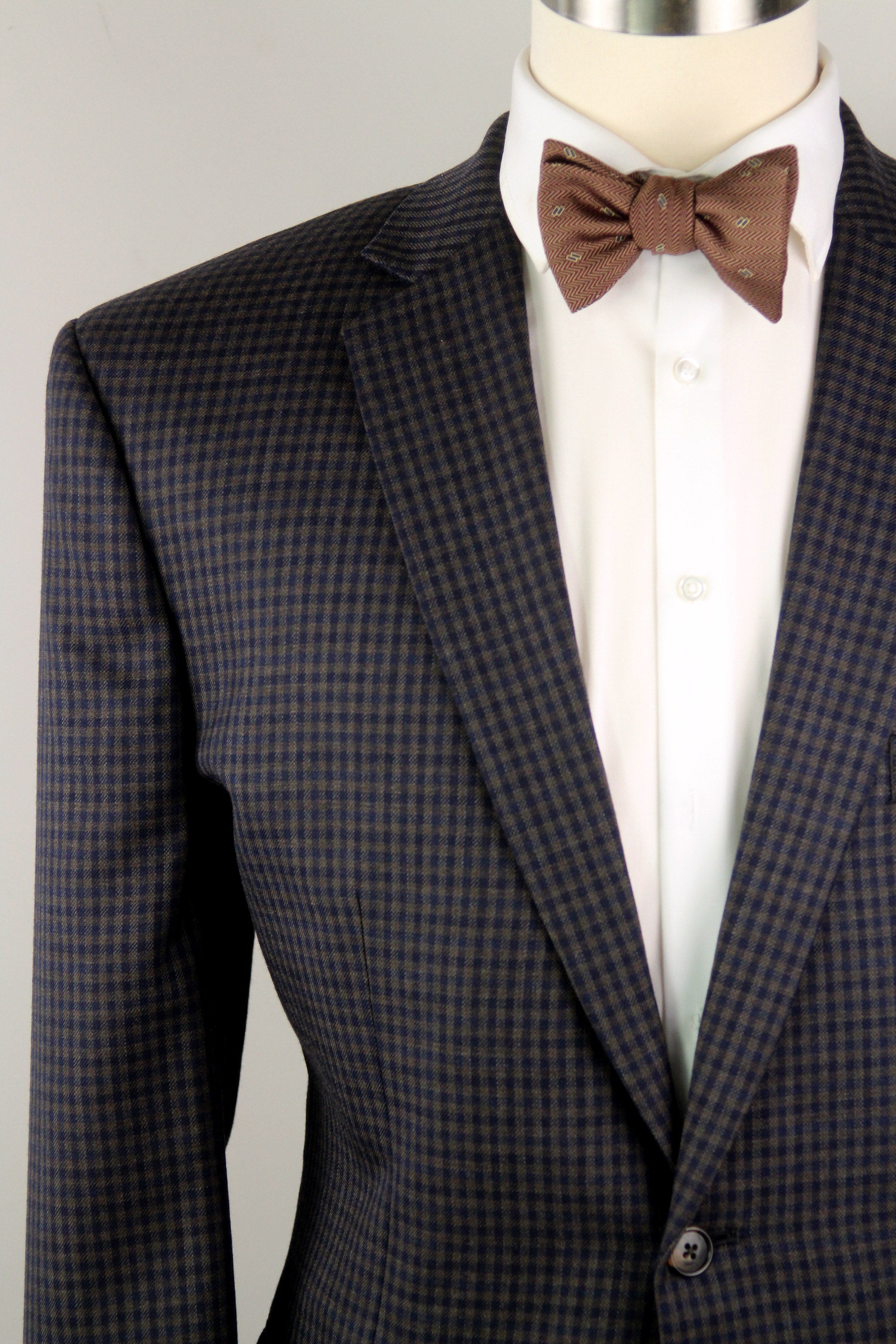 Brown Silk Men's Bow Tie