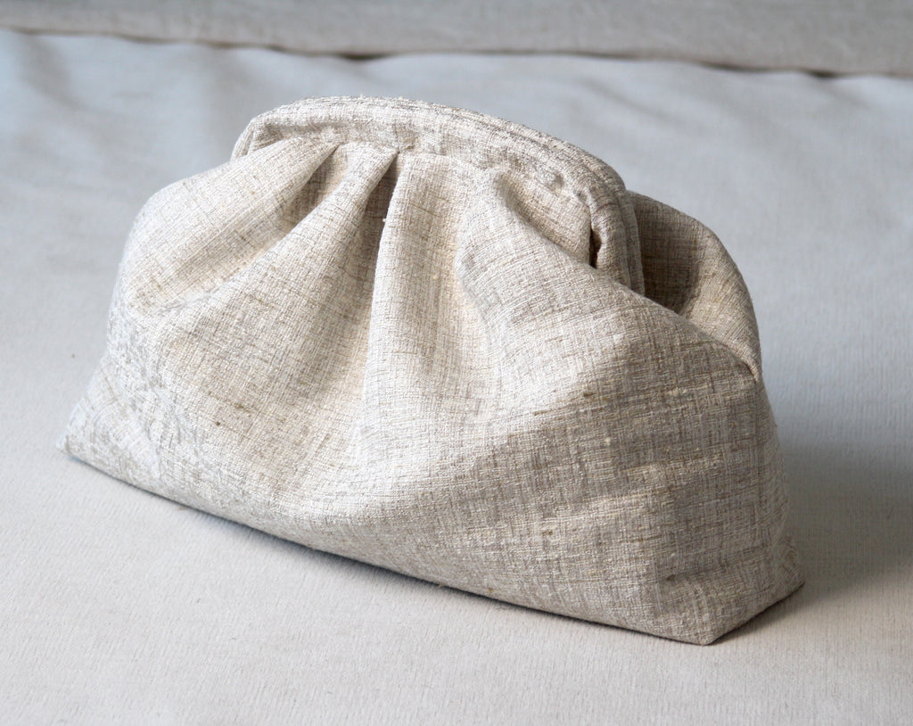 Beige Handmade Women’s Clutch