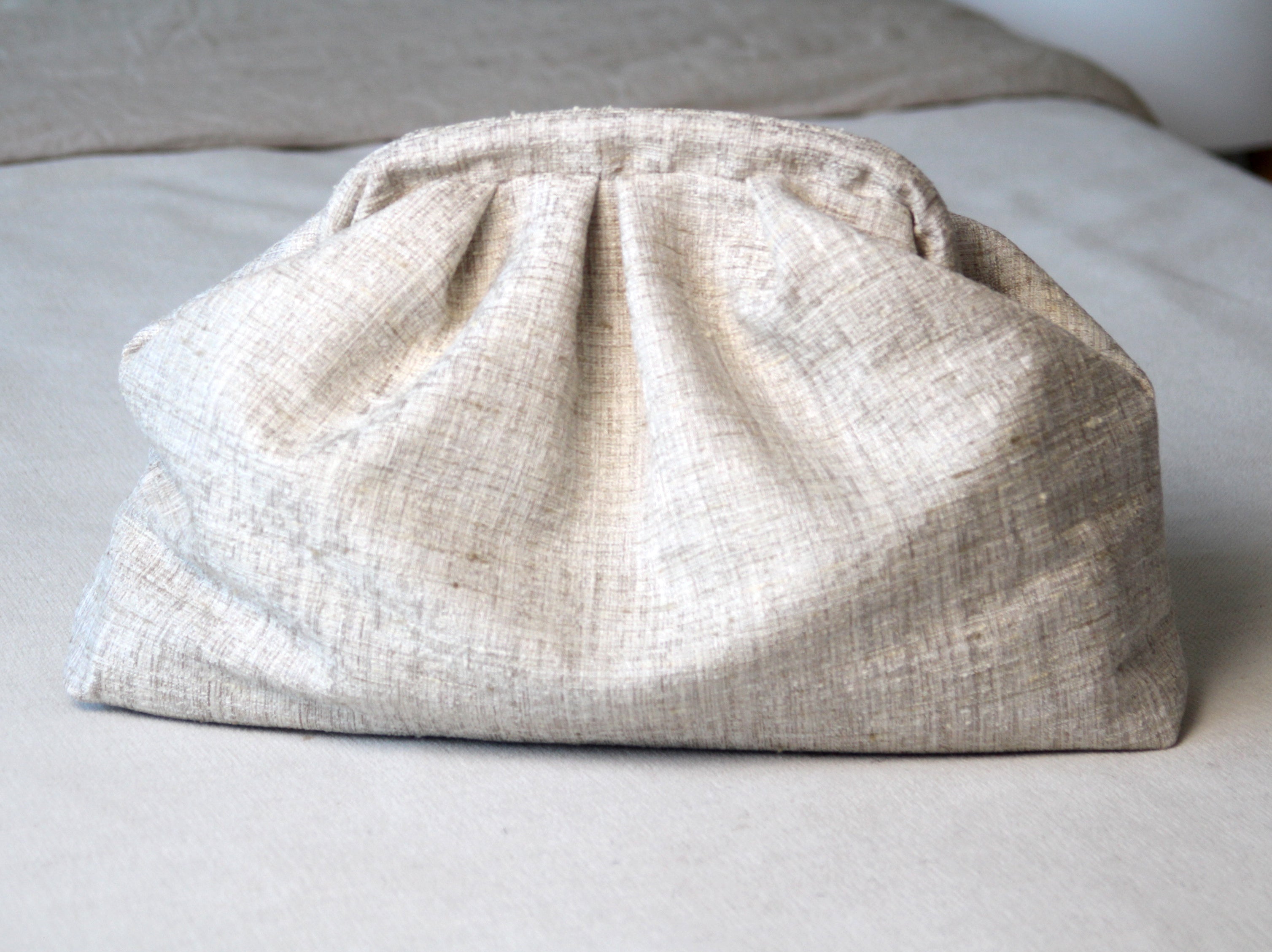 Beige Handmade Women’s Clutch