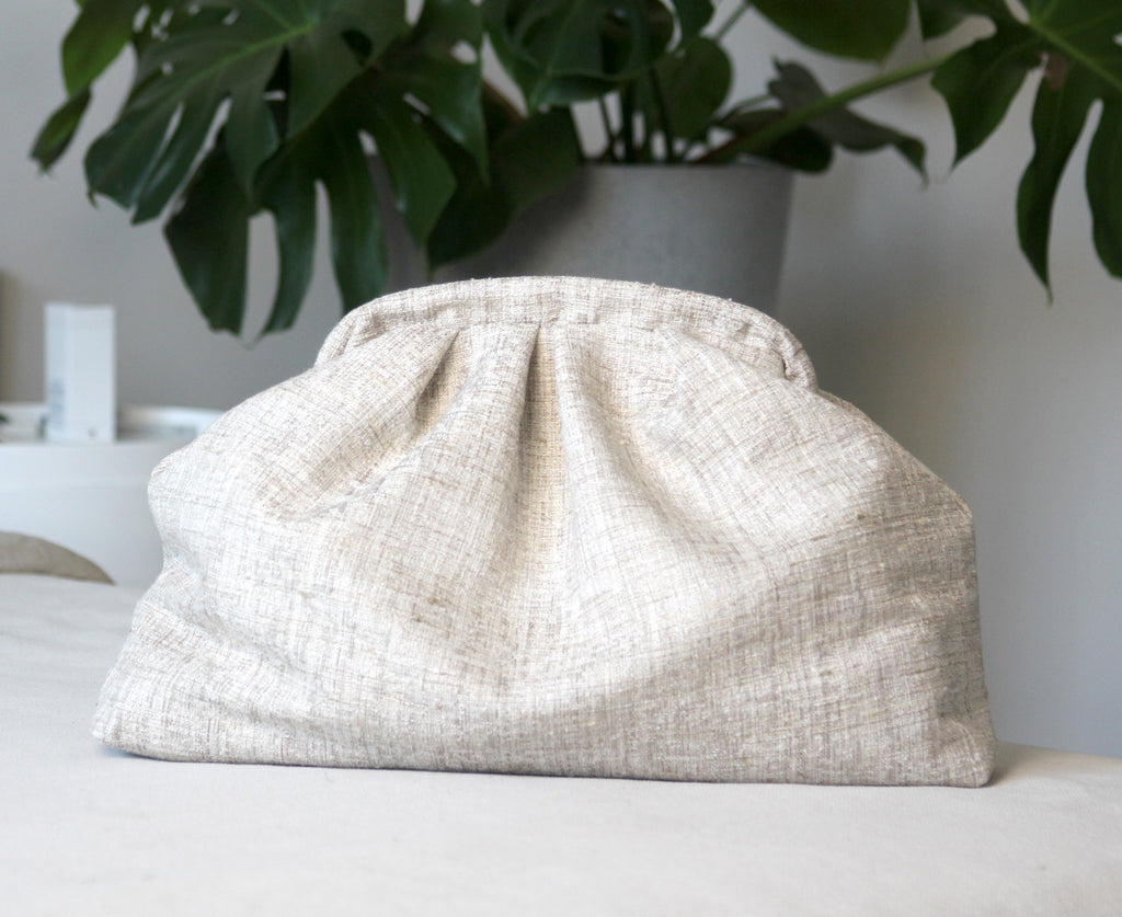 Beige Handmade Women’s Clutch