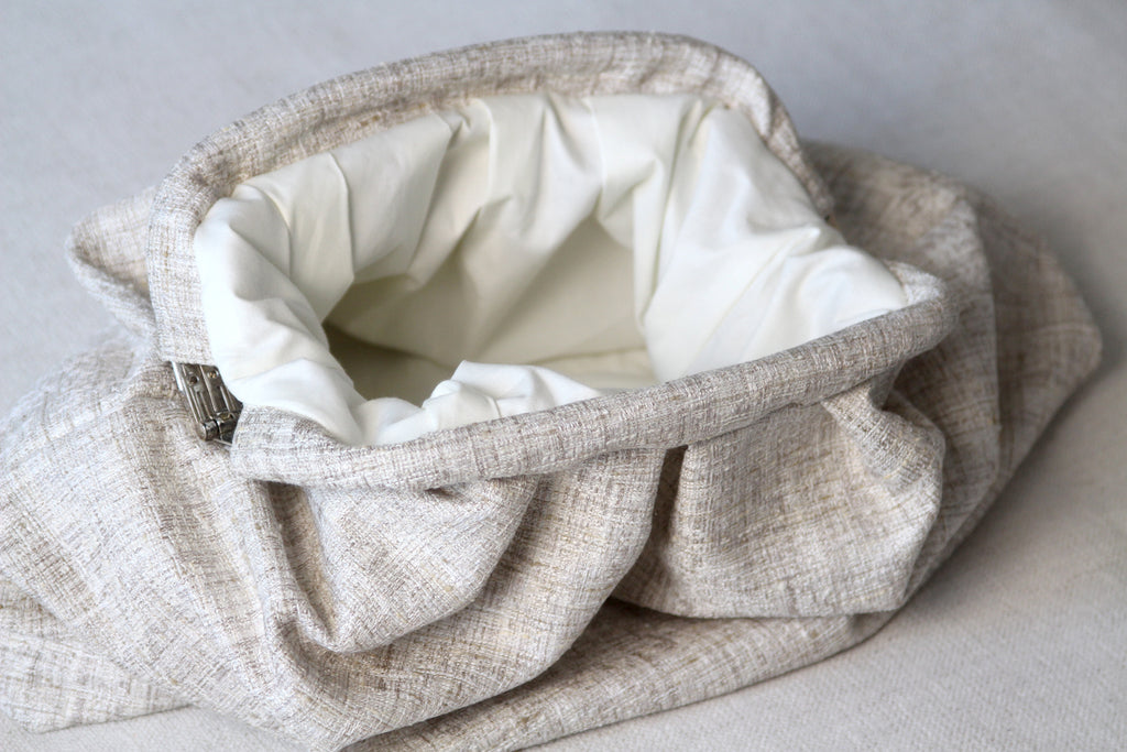 Beige Handmade Women’s Clutch