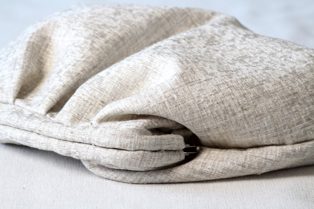 Beige Handmade Women’s Clutch