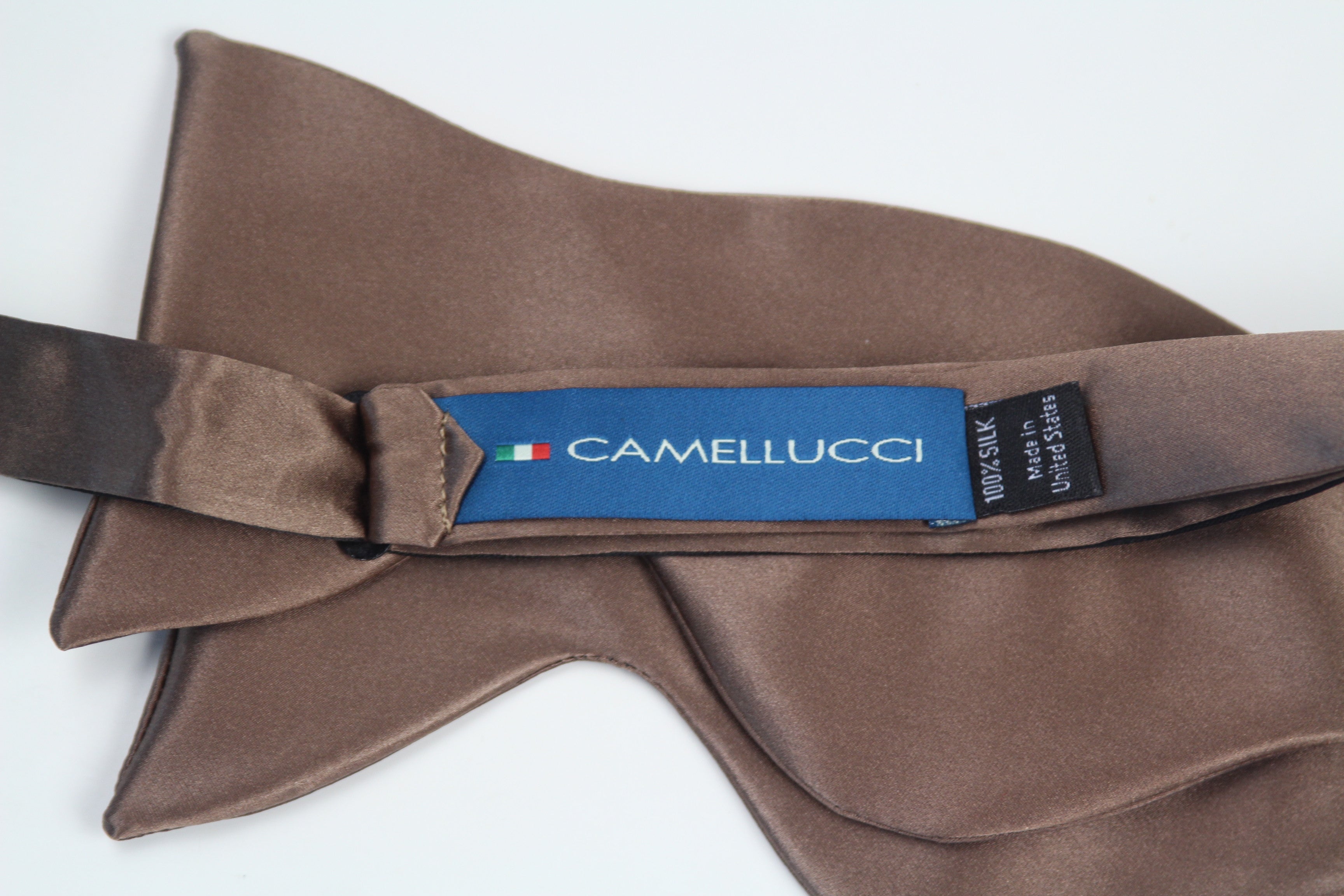 Men’s Self-Tie Big Butterfly Bow tie Chocolate Brown