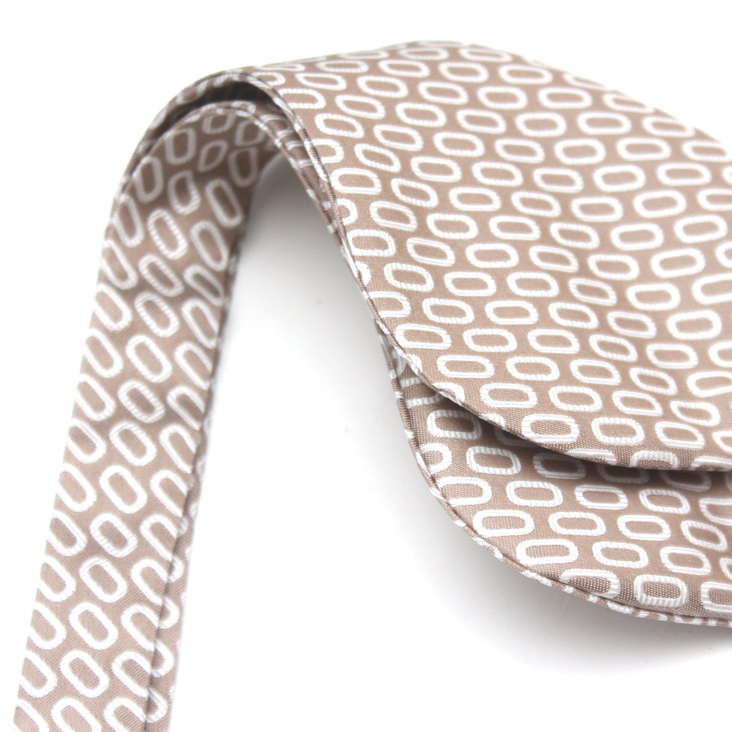 White Beige Ornament Big Butterfly Bow tie