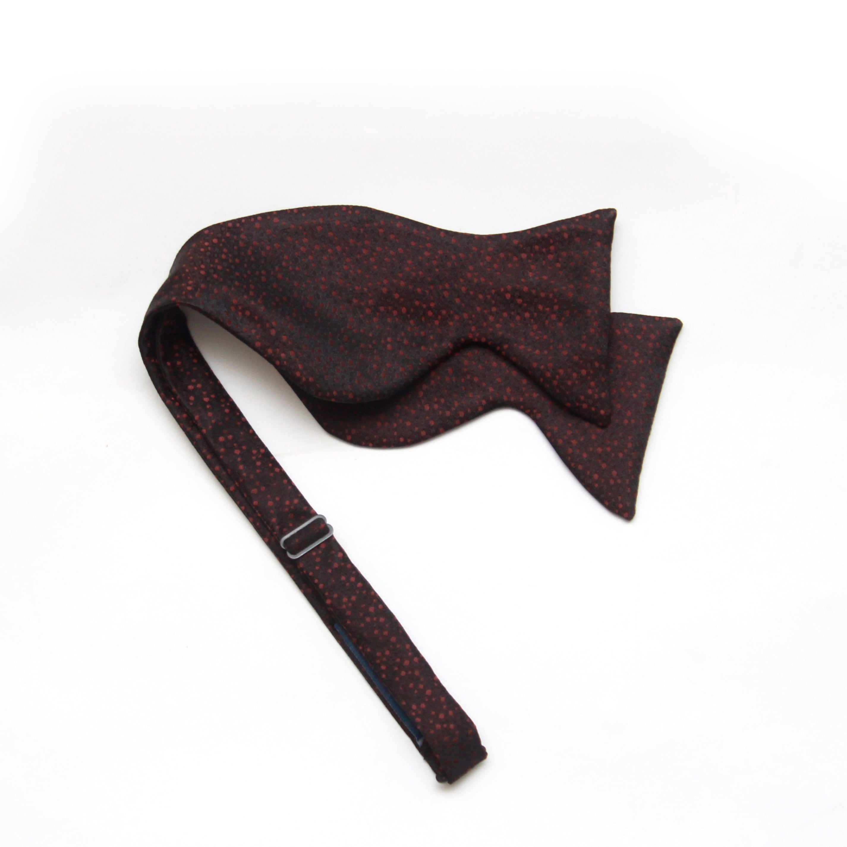 Big Butterfly Burgundy  ornament Silk Bow Tie