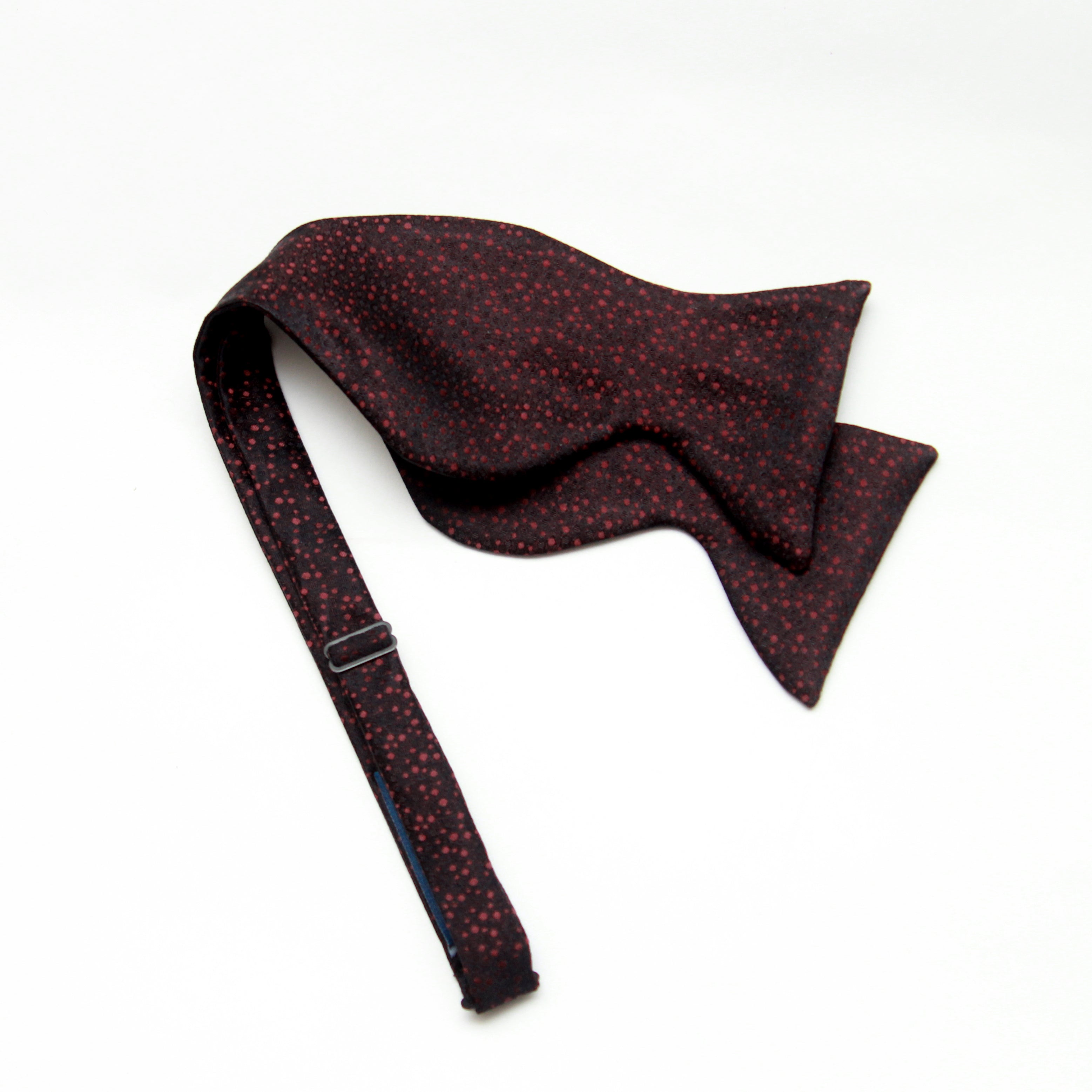 Big Butterfly Burgundy  ornament Silk Bow Tie