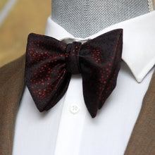 Load image into Gallery viewer, Big Butterfly Black Silk Bow Tie
