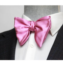 Load image into Gallery viewer, Big Butterfly Fuchsia Silk Bow Tie
