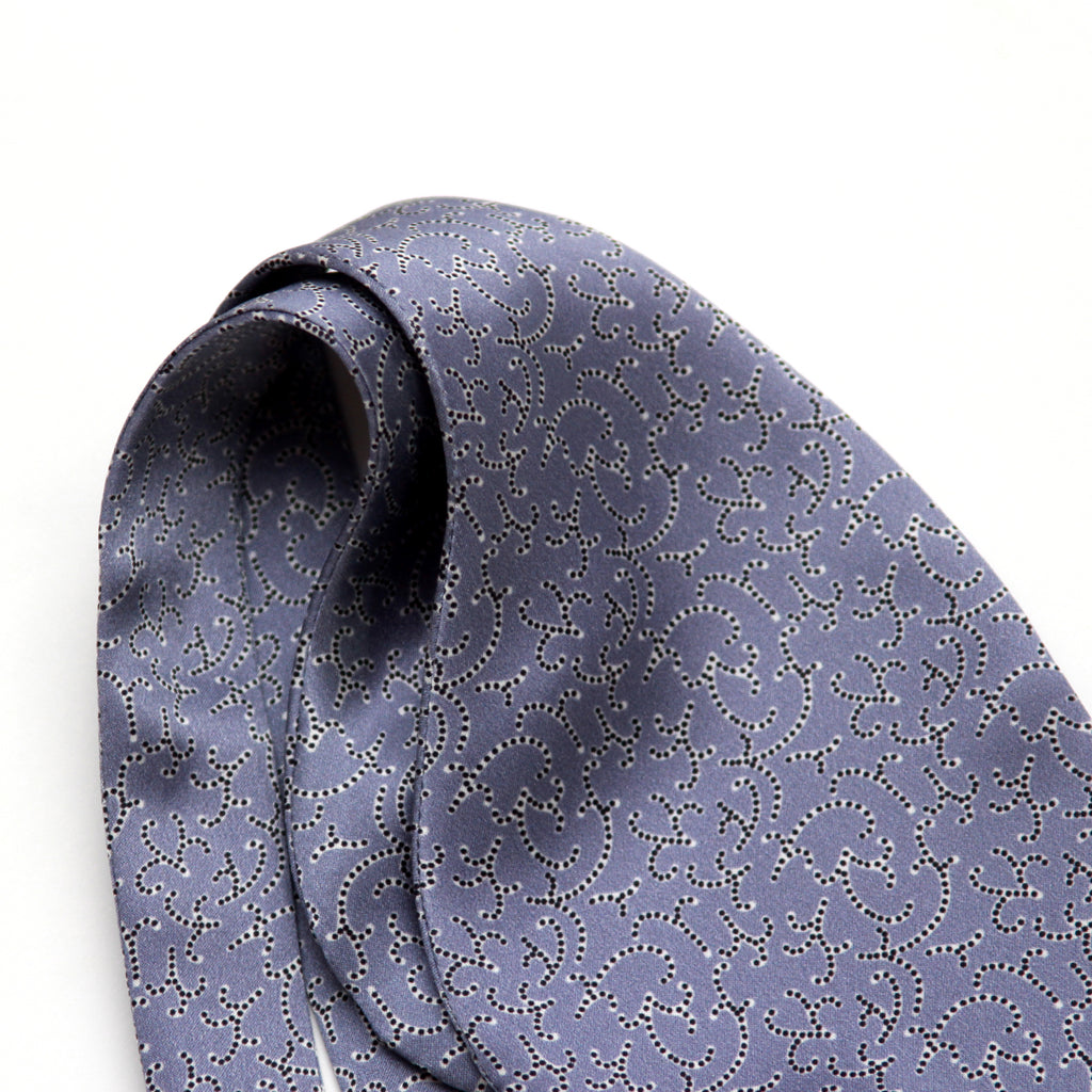 Big Butterfly Dusty Blue Silk Bow Tie