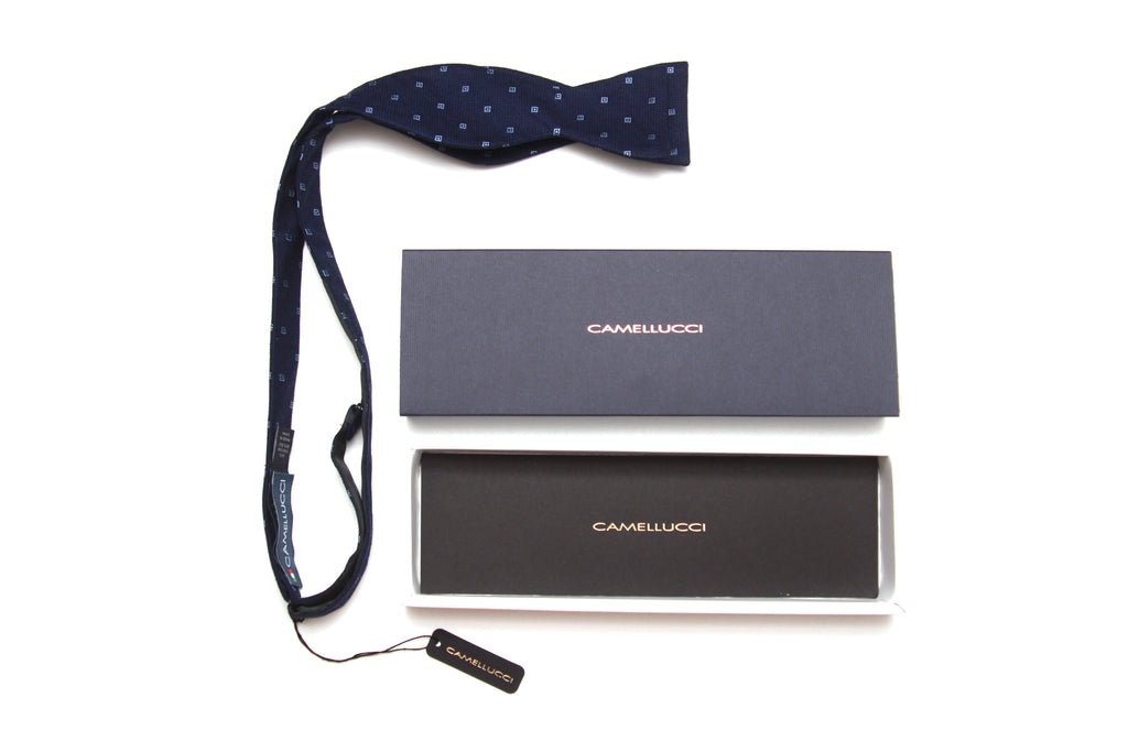 Navy Blue Self-Tie Bow Tie